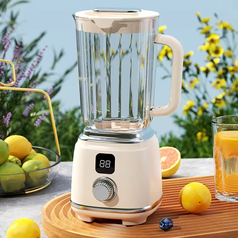 Electric Portable Juicer Fresh Fruit Mixer 10 Blades 600ML Multifunctional Juicer Ice Crusher Smoothie Blender Home Kitchen Tool Quake Light Yellow