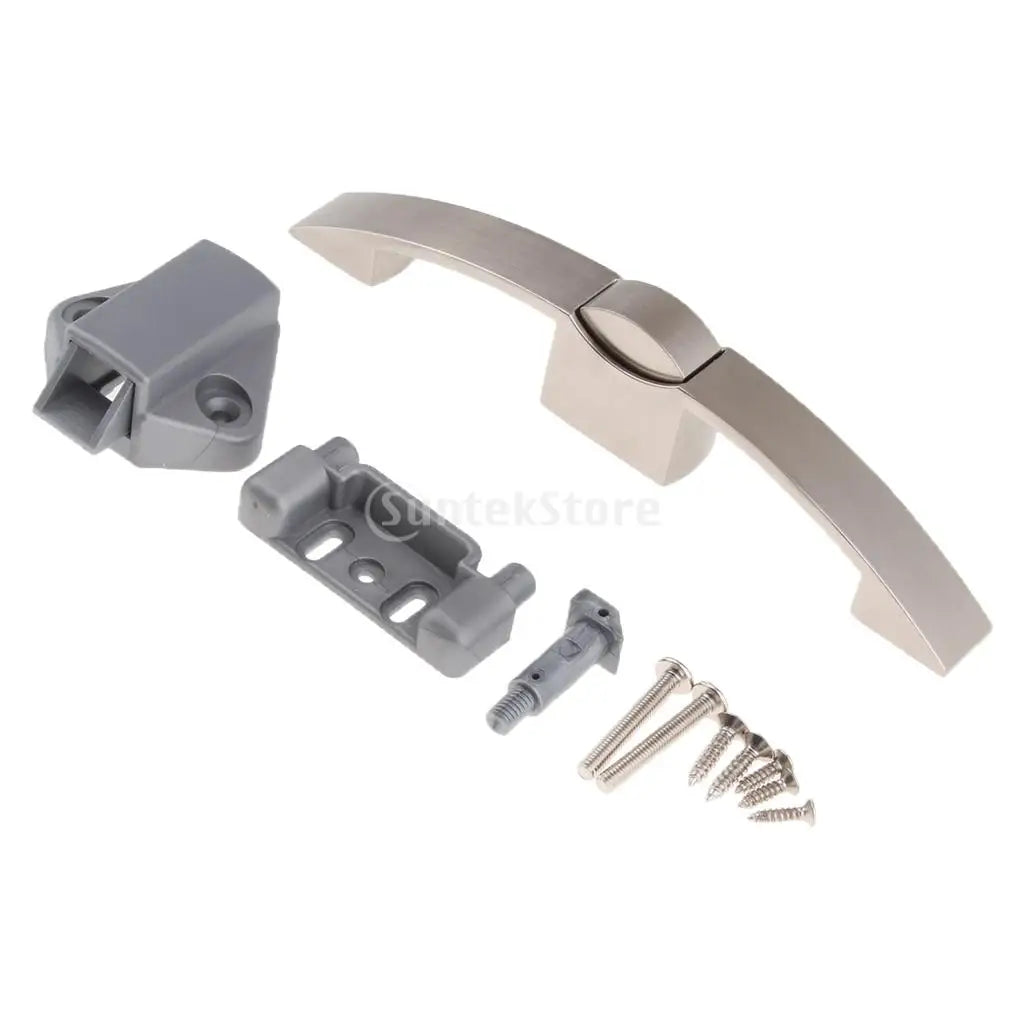 Portable Push Button Pull Handle Latch Lock Secure Zinc Alloy for Caravan Camper RV Yacht Cabinet Quake