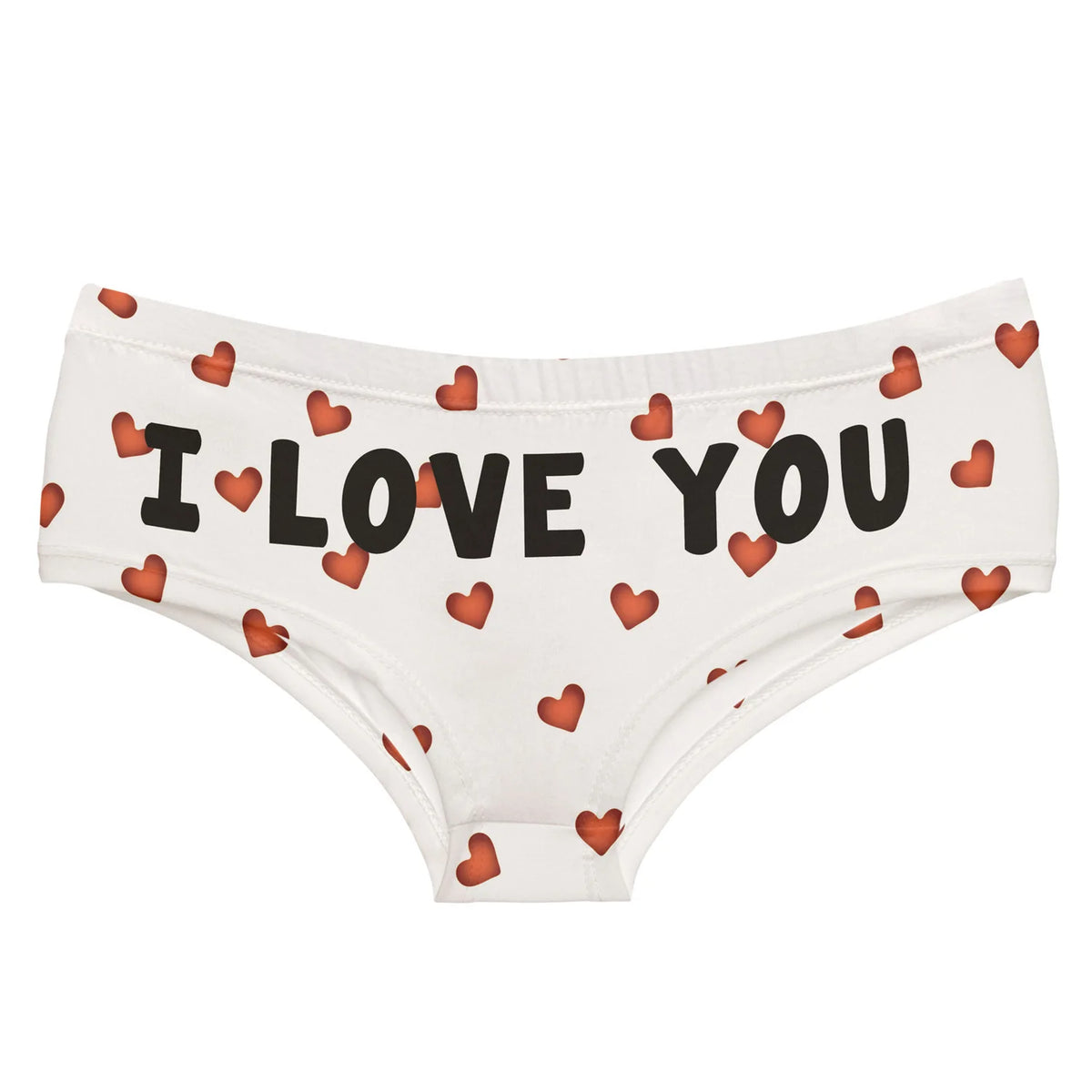 Women Panties 3D Print Seamless Panties Women Underwear ANGEL CAT Cartoon Print Lovely Push Up Briefs Lingerie Thong for Female Quake I love you One Size 1pc