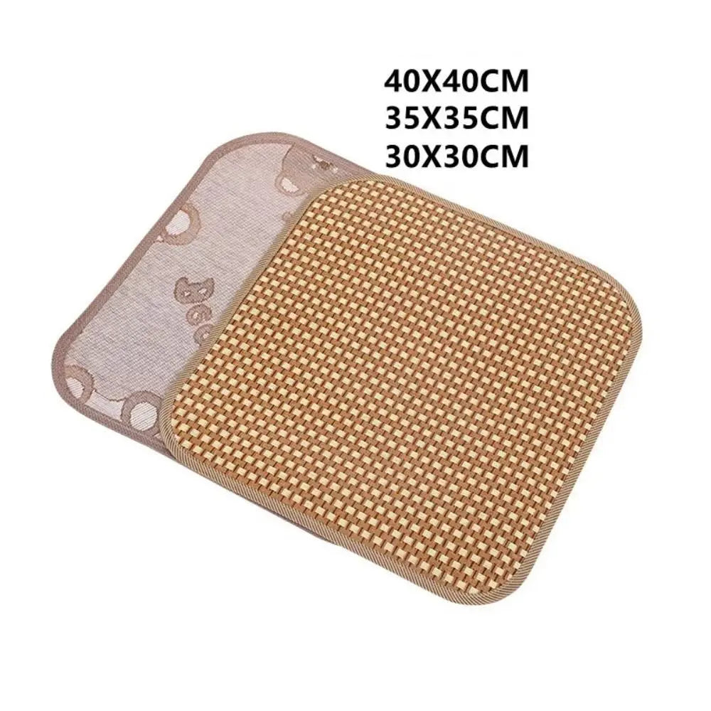 Gifts Breathable Summer Cooling Seat Cushion Thickening Car Seat Cushion Ice Silk Rattan Sofa Mats Non-slip Cool Mat Quake