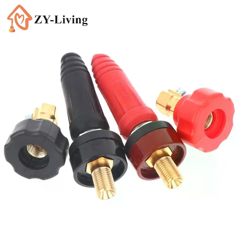 Welding Quick Connector Copper Terminal Insulated Rubber Plug Socket DKJ10-25 DKJ35-50 For Arc Welding Equipment Connection Quake