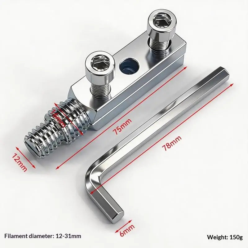 Faucet Valve Broken Thread Extractor Fits 1/2", 3/4", 1 Inch Pipes, Broken Bolt Extractor Kit for Home & Industrial Plumbing Quake 1 Set