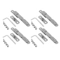 Stainless Steel Window Support Connection Limiter Window Hook Latches with Screws Adjustable Window Strut Limiter Safety Lock Quake 4Set