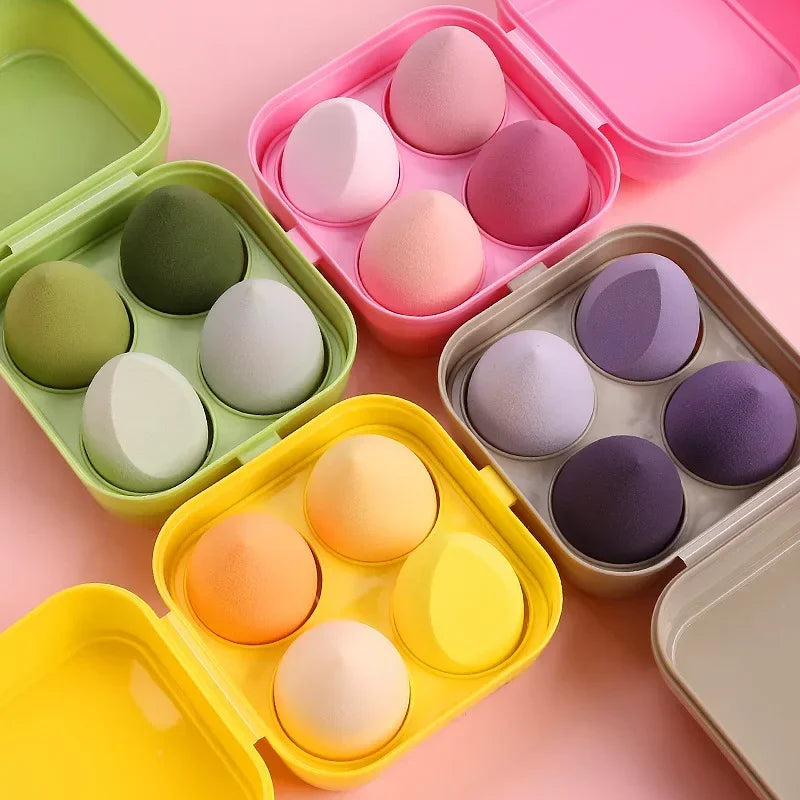 1/4/6 Pcs Make Up Sponge Cosmetic Puff Professional Makeup Sponge Foundation Powder Sponge Makeup Tools Makeup Tools Accessories Quake