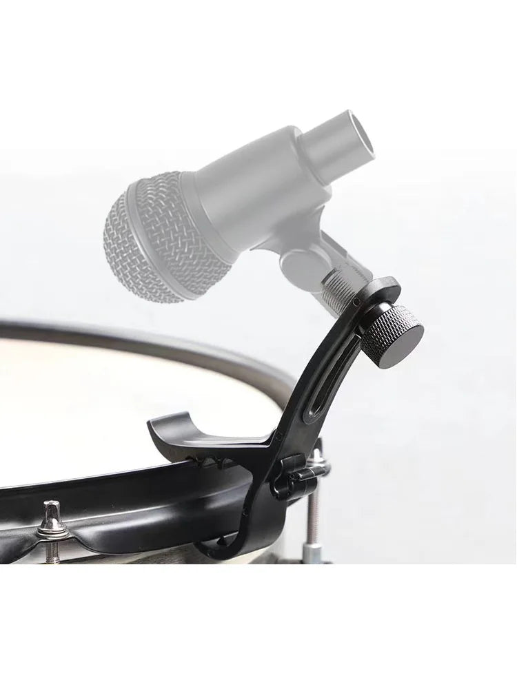 1/4 PCS Drum Microphone Clip Drum Rim Mic Clips Adjustable Drum Microphone Clip Cymbal Shockproof Drum Microphone Securing Clip Quake