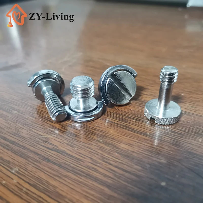 1/4inch D-Ring Tripod Screw Mounting Screw Adapter for Camera Camcorder Tripod Monopod QR Quick Release Plate Adapter Screw Quake