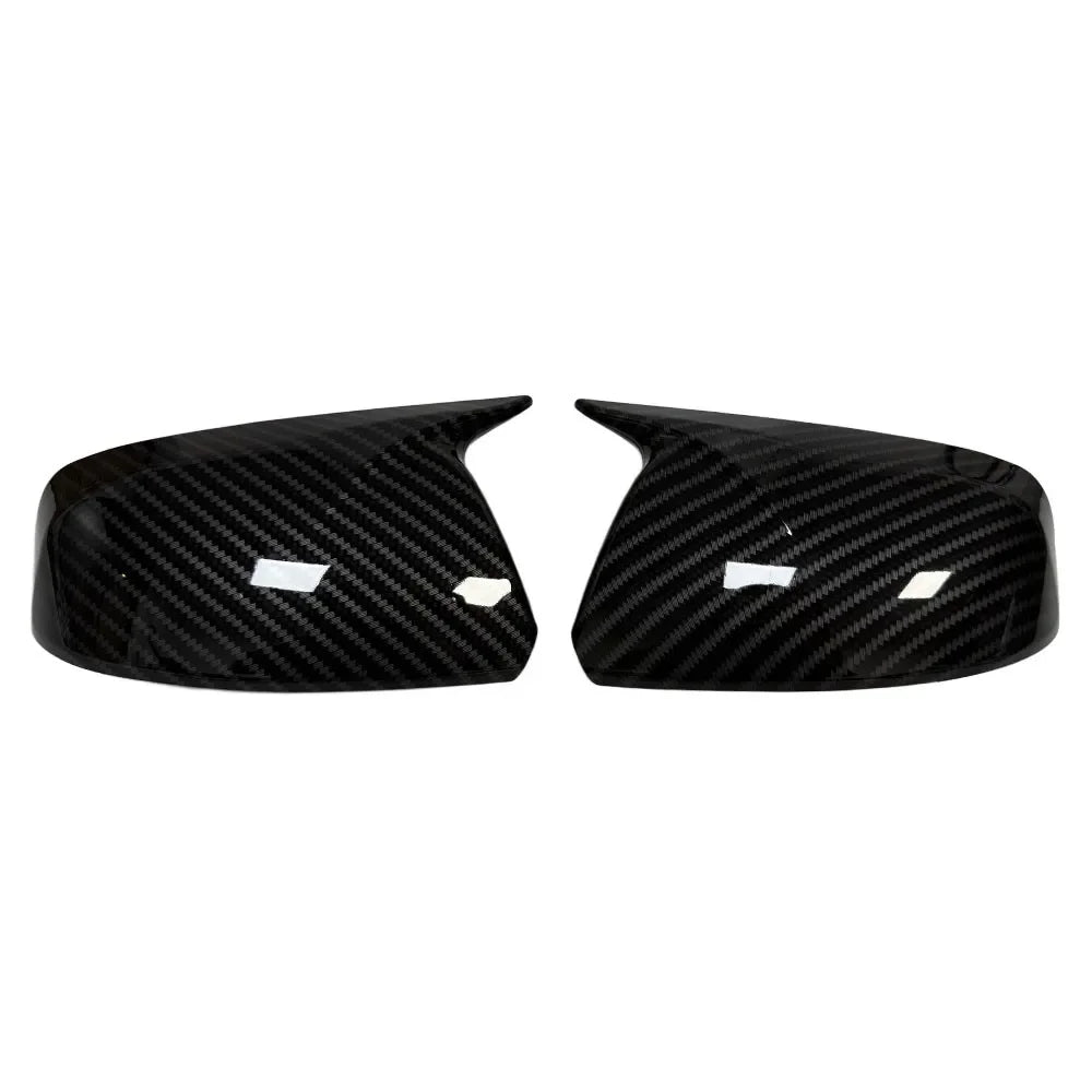For Mercedes Benz W245 W169 2008-2012 2x Car Sticker Rearview Side Mirror Cover Wing Cap Exterior Case Trim Accessories Vehicle Quake Carbon