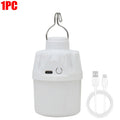 2/1PCS Outdoor Camping LED Lamp USB Rechargeable Emergency Lantern Portable Small LED Light Bulbs 3 Lighting Modes Night Lights Quake White-1PC