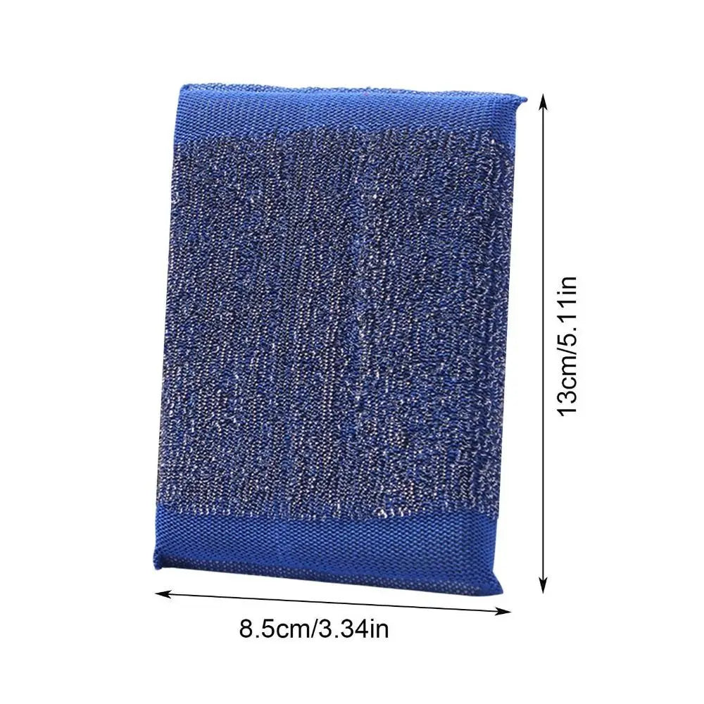 Sponge Washing Pads Stainless steel wire Reusable Dishes Scrub Sponges Decontamination Non-Scratch Dishwashing Sponge Quake