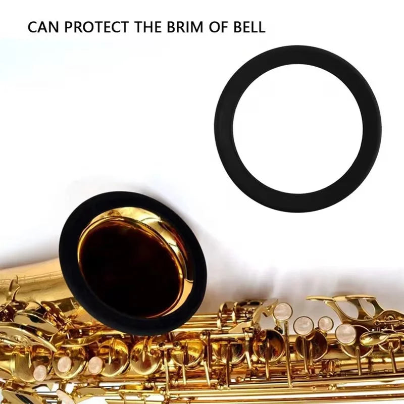 Saxophone Mute Rings for Baritone,Alto,Soprano Saxophones, Saxophone Mute Silencer,Along with Bell Protection Covers And Pads Quake