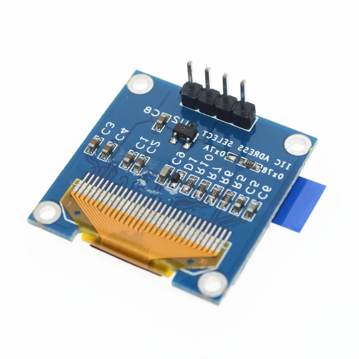 0.96 inch OLED IIC Serial White Display Module 128X64 I2C SSD1306 12864 LCD Screen Board GND VCC SCL SDA 0.96" for Arduino Black Quake
