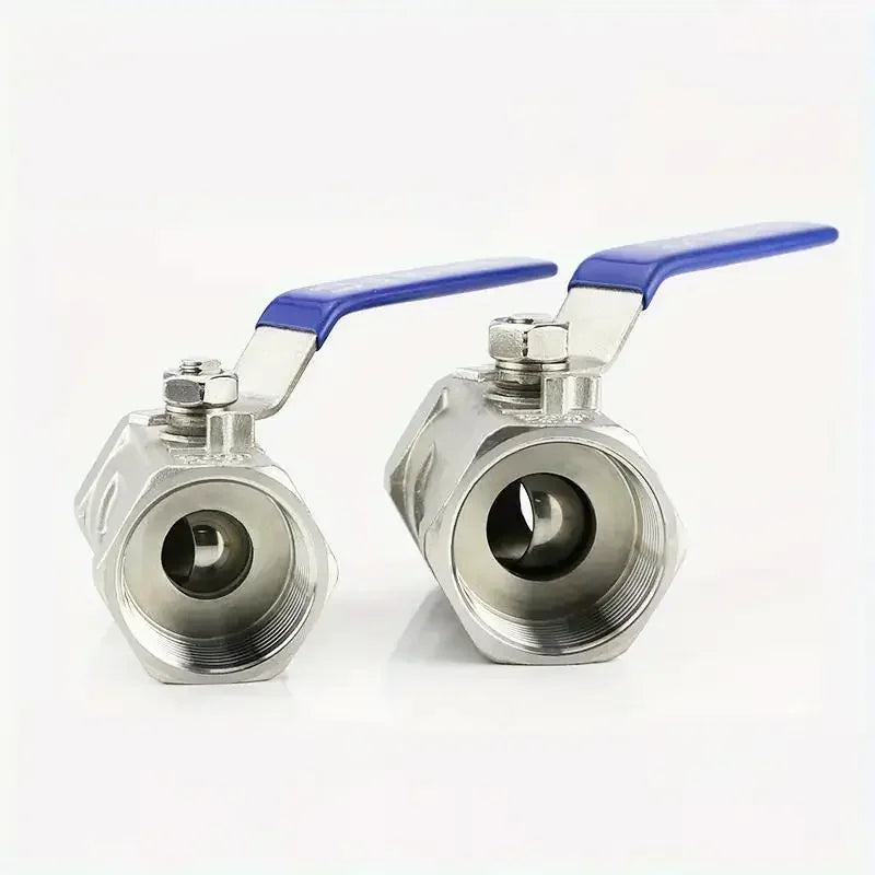 Stainless Steel Ball Valve with Vinyl Handle - Female BSP Thread, Available in Sizes 1/4", 3/8", 1/2", 3/4", 1", 1-1/4", 1-1/2" Quake