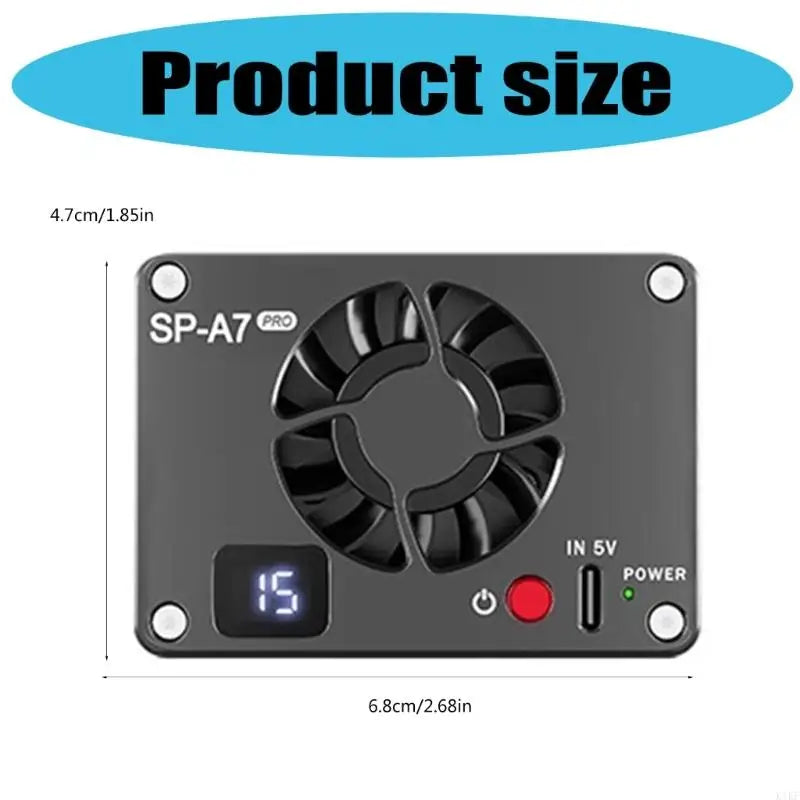 Battery Power Camera Intelligent Temperature Control Fan Semiconductor Cooling For Major Camera Models K1KF Quake