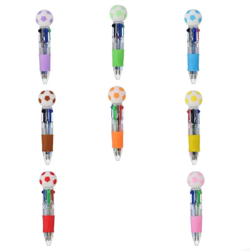 Multicolor Ballpoint Pen 4 Colors in Retractable Rainbow Pen for Class Office, Ballpoint Pen for School Students K1KF Quake