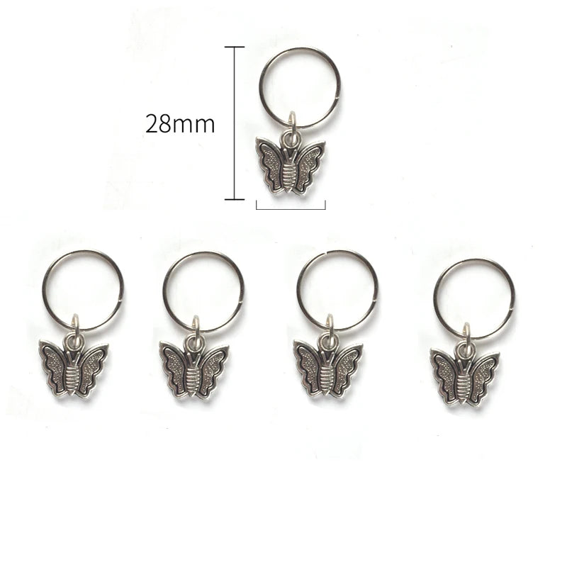 Star Dreadlock Beads Cuffs & Rings 5-Pack | Braid Hair Jewelry
