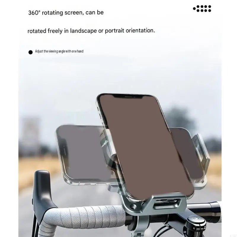 Motorcycle Bar Phone Mount, Metal Holder for Phones with 4.7 to 7.1in Screen Size, Phone Viewing for Motorcycle, Bike and K1KF Quake