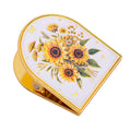 European style gold border flower bookmark holder vintage painted flower hand book decoration holder cultural and creative gift Quake A-2914