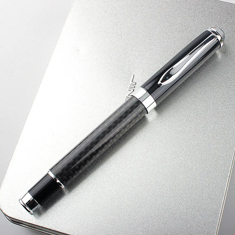 High Quality Full Metal Fiber Roller Ballpoint Pen Office Executive Business Men Writing Pen Quake ONE PEN
