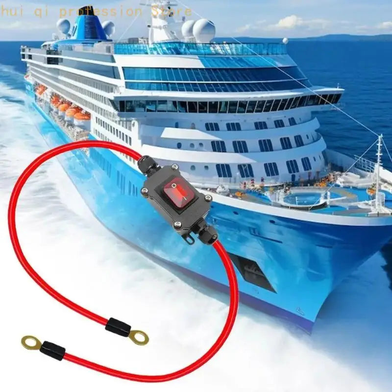 Inline Wire Switches with Quick Disconnect On Off 12-24V DPST Double Side Cable Switches Universal for Motorcycle H8WE Quake