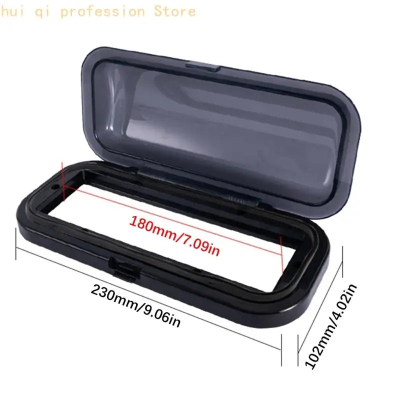 Plastic Waterproof Case for Yacht Dashboard Stereo Speaker Equipment Plastic Seal Shock Resistance 9x4inch H8WE Quake