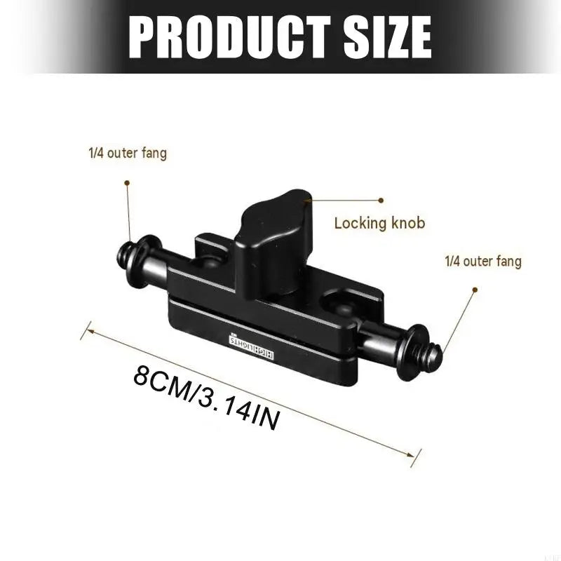 Aluminum Camera Mounting Arm with All-Metal Body, Adjustable Orientation, Hand Locking Control, 1/4inch Threaded Studs for K1KF Quake