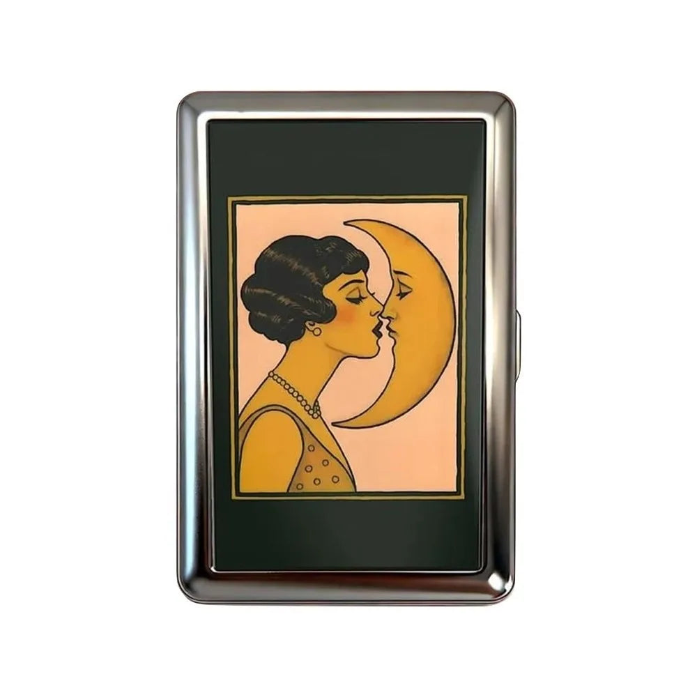 Vintage-Style Vintage Card Case Versatile Design Easy Snap Cash Case Multi-function Metal Material Card Holder ID Card Holder Quake A