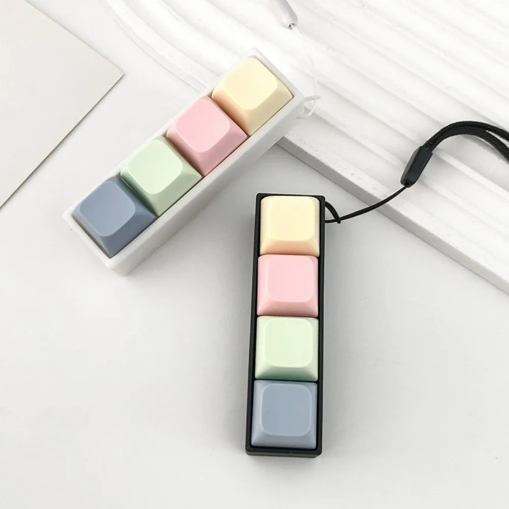New 2/3/4 Keys Finger Keyboard Keycap Key Button Decompression Toy Stress Relief Pass The Time Clicker Toy Adult Quake