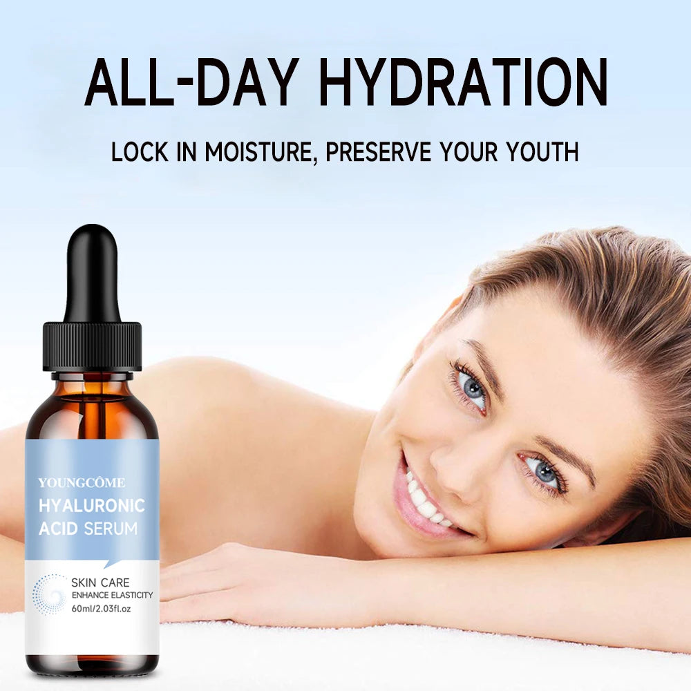 Hyaluronic Acid Serum Anti -Wrinkle Collagen Instant Tightening Fade Fine Lines Hydrating for Plumping Moisturizing Nourishing Quake 60ML