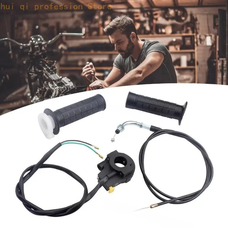 Motorcycle Accessories Throttle Line Accelerator Handle Grips Twist Throttle Grips for 2 Strokes Engine 80cc 60cc 50cc H8WE Quake