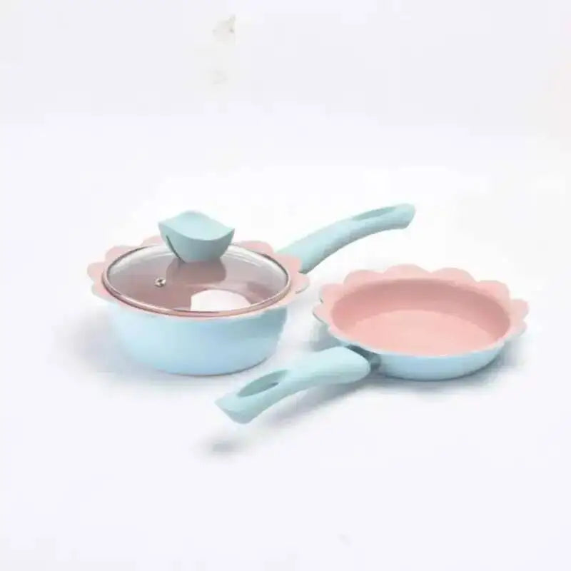 16cm Baby Food Non-stick Pan Supplement Pot Maifan Stone Children Milk Pot Soup Noodle Omelette Pot Quake