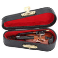 Wooden Musical Instruments Collection Decorative Ornaments Hot Mini Violin With Support Miniature Model Decoration Quake Other