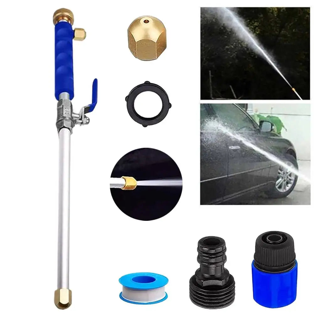 High Pressure Power Washer Wand for Car Wash Garden Hose Nozzle Watering Tool with 2 Spray Tips Jet Fan for Window Cleaning Quake