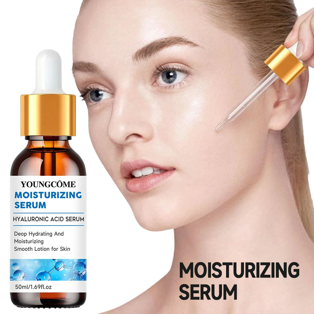 Hyaluronic Acid Facial Essence Deep Moisturizing Facial Skin Essence Anti Wrinkle Aging Face Lift Tightening Reduce Finelines Quake