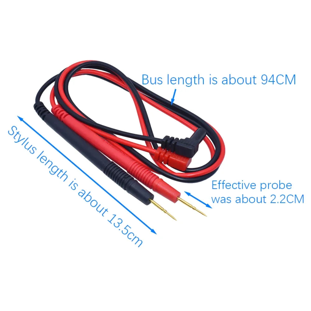 1 Pair Test Leads 70cm Probe Multimeter Test Lead 1000v 10A Wire Pen Cable For Digital Meter Needle Tip Meter Needles Quake