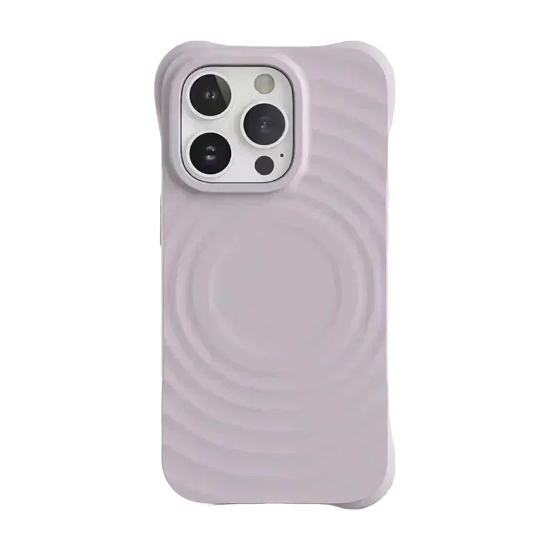 608231 Wave Magnetic Phone Cover for IPhone 13 14 15 16 17 18 Pro Max Case for IPhone 18Pro Quake