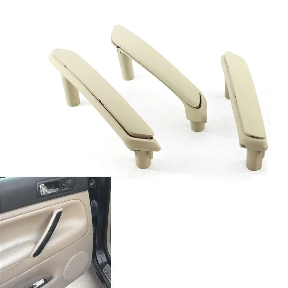 For VW Passat B5 1998-2005 3Pcs Front Right Rear Left Rear Right Car Interior Door Pull Grab Handle Trim Cover Caps Accessories Quake