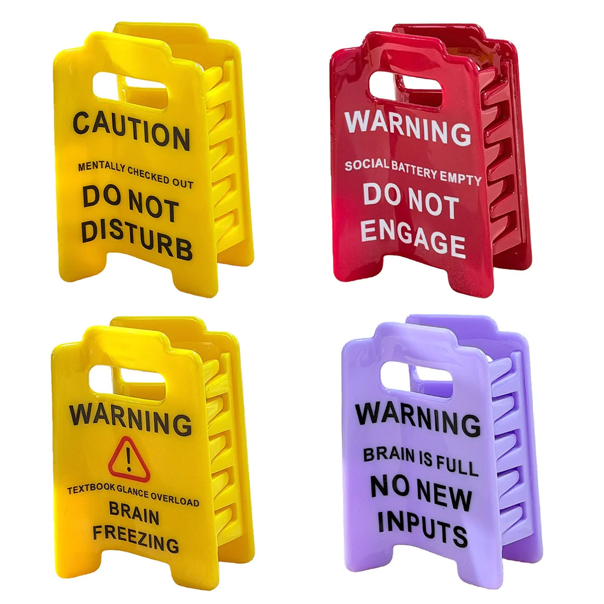 Plastic Warning Sign Grab Clip Personalized Creative Design Ponytail Hairpin Back of The Head Shark Clip Hair Style Accessories Quake