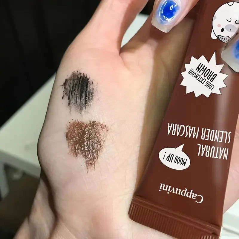 Slimming and Volume Mascara Set - Brown and Black Mascara Set,Waterproof and Long-Lasting Curl Non-smudge Eyelash Makeup Mascara Quake