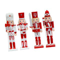 4Pcs Nutcracker Figurines Desk Centerpiece Photo Props Christmas Nutcracker for Party Favors Home Festive Fireplace Quake Default Title