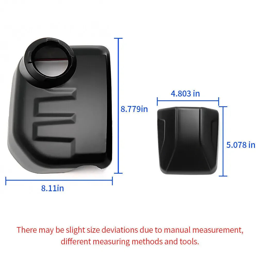 For Toyota FJ Cruiser 2007-2022 Car Rearview Side Mirror Cover Wing Cap Exterior Door Rear View Case Trim Shell Black Protection Quake