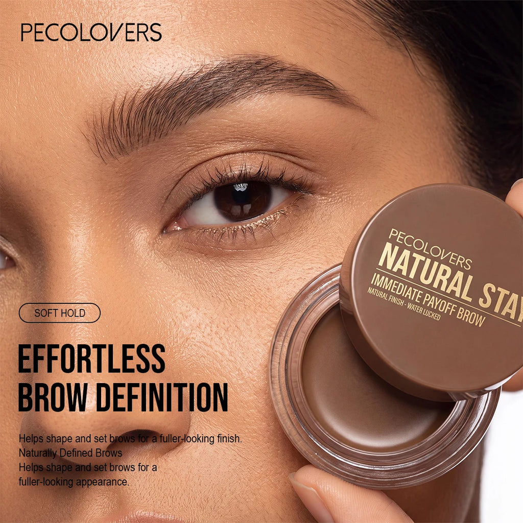 1Pc Creamy Solid Brow Styling Wax Natural Fluffy Brow Gel Smudge Proof Long Lasting Hold Buildable Tint Eyebrow Makeup for Daily Quake