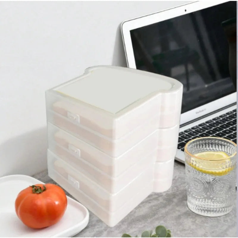 Toast Shaped Lunch Box Sandwich Container Leakproof Bento School Office Picnic Lunch Box for Kids Food Storage Containers Quake
