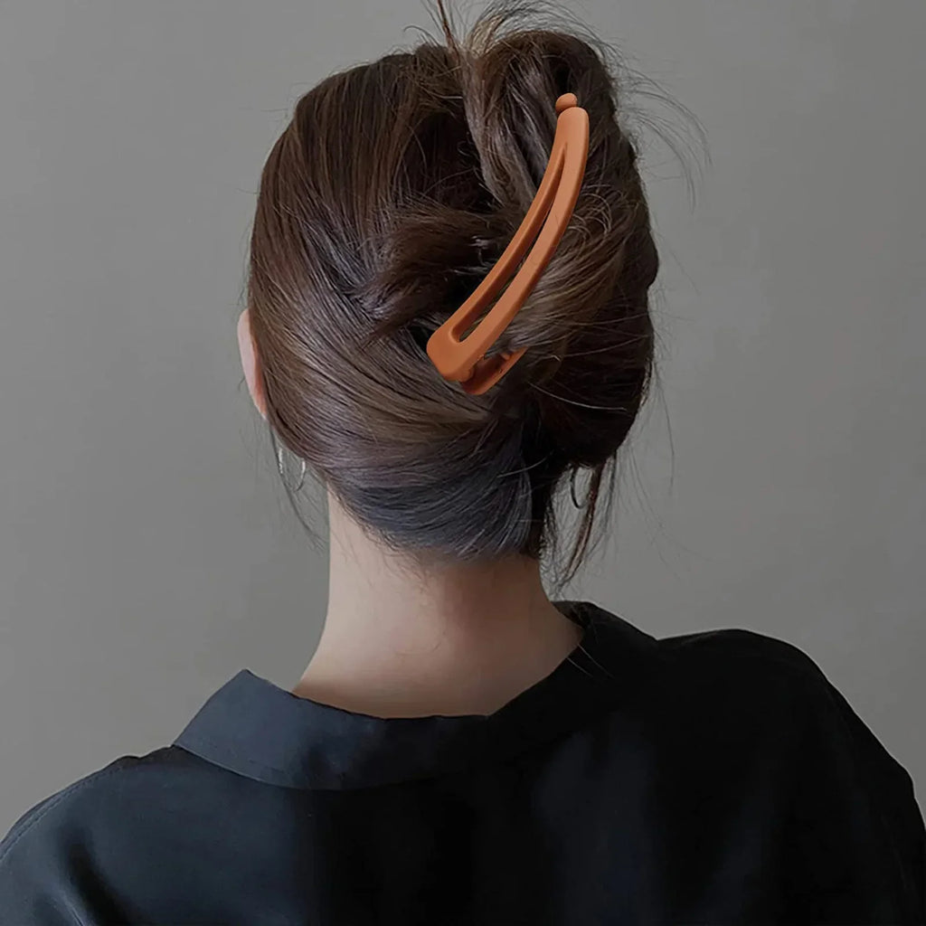 Matte Vintage Banana Clip for Curly Long Straight Short Hair Claw Women Girls Hair Styling Ponytail Holder Hairpin Clamp Grip Quake