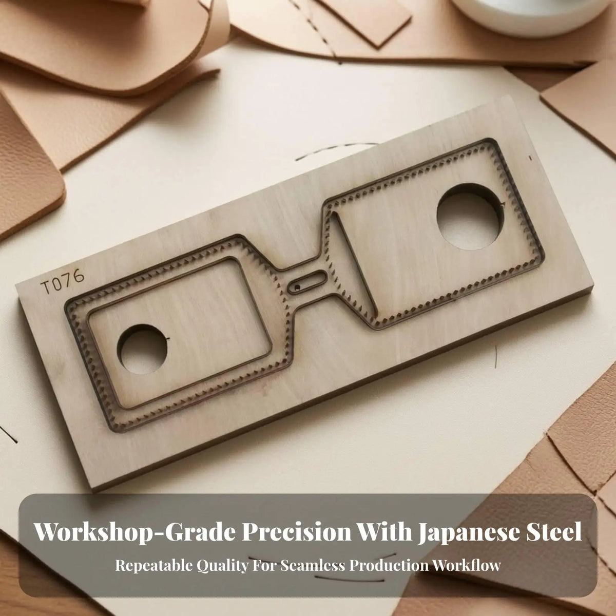 Handmade Card Holder Cutting Die | Reusable Wooden Base Design, DIY, Steel Rule Die Quake