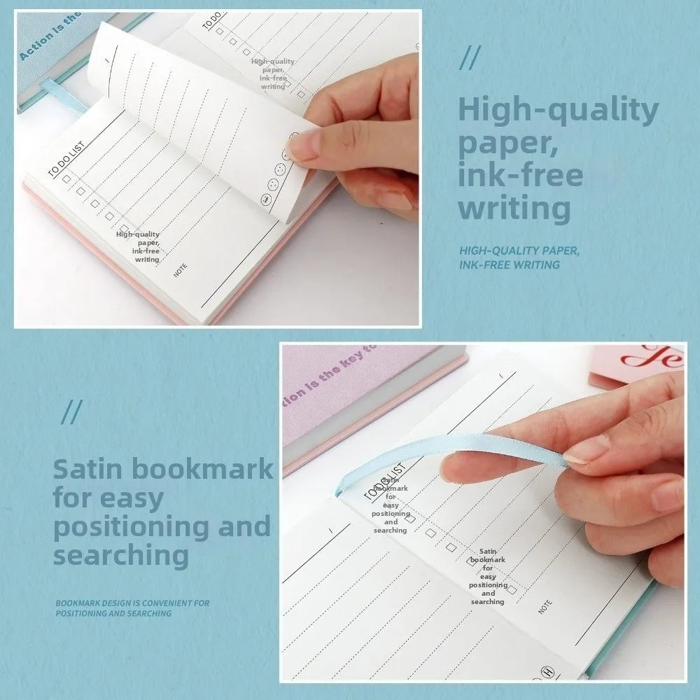 Time Management 365 Day Planner Portable Note-Taking Daily Planner Learning Schedule Schedule Plan Book School Office Supplies Quake