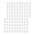 100x Christmas Light Clips Waterproof Easy to Install Outdoor Light Clips Party Supplies Holiday Decoration Gutter Hooks Quake White