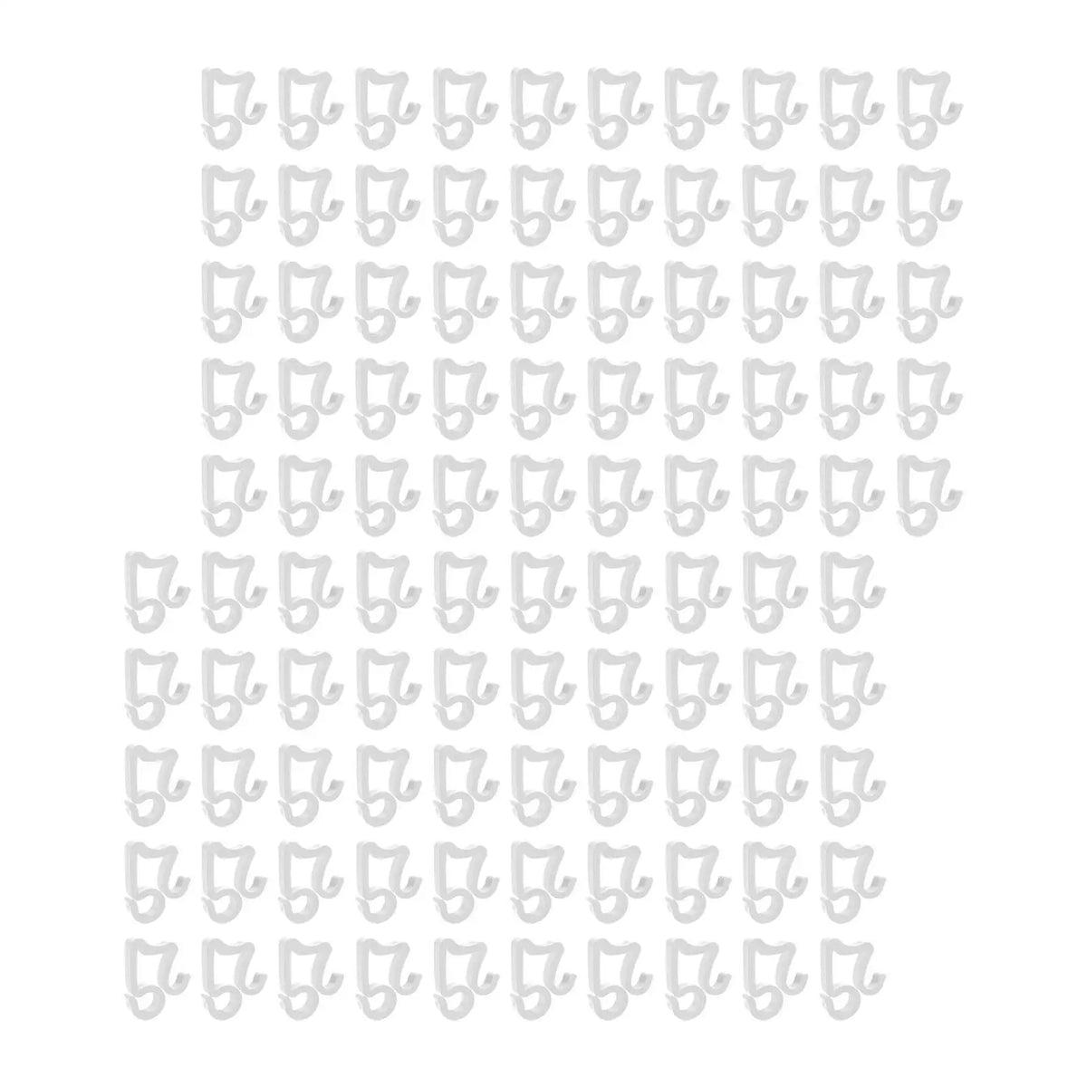 100x Christmas Light Clips Waterproof Easy to Install Outdoor Light Clips Party Supplies Holiday Decoration Gutter Hooks Quake White
