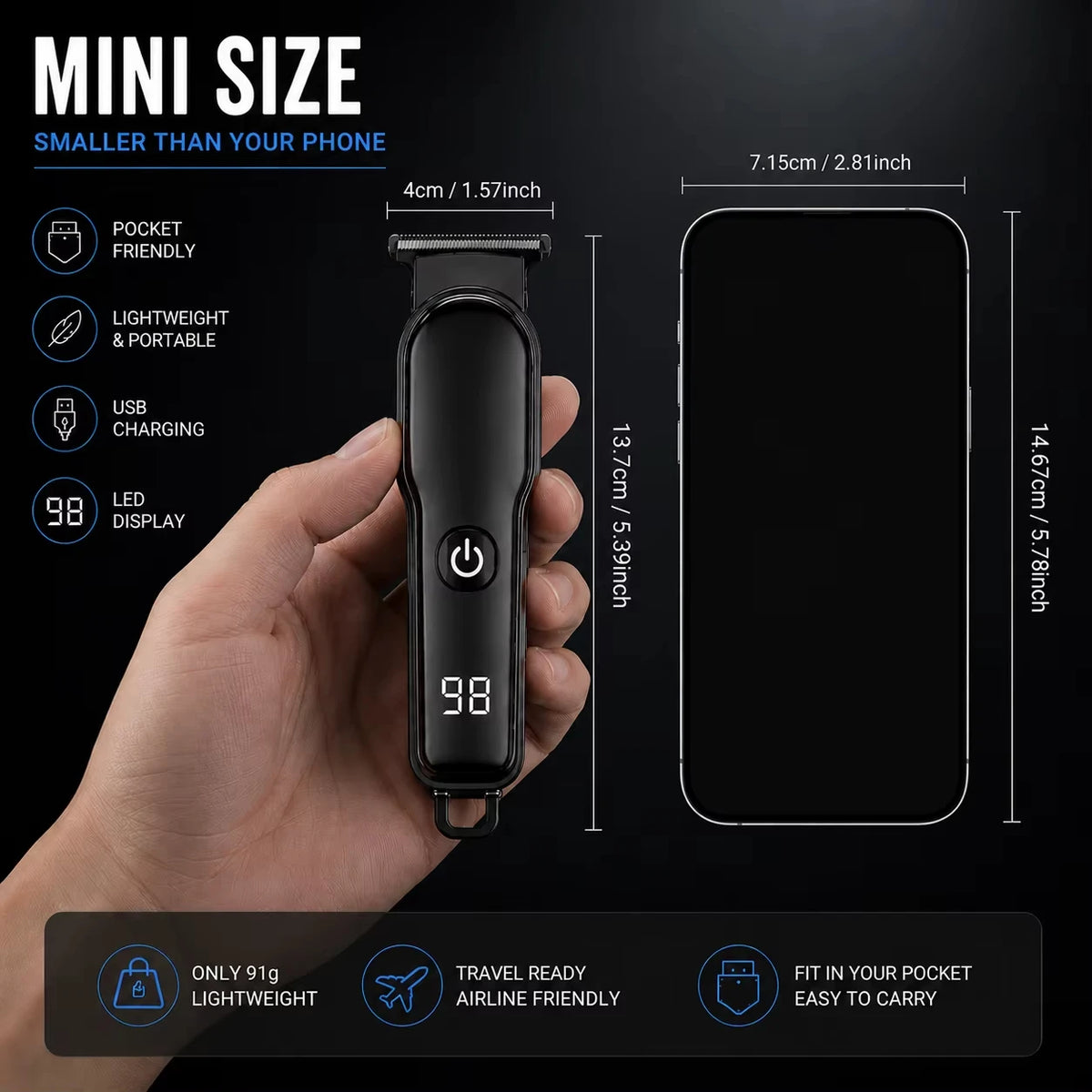 Electric Hair Clipper Fully Automatic Rechargeable Universal Adult Shaver Family Push Clipper Quake