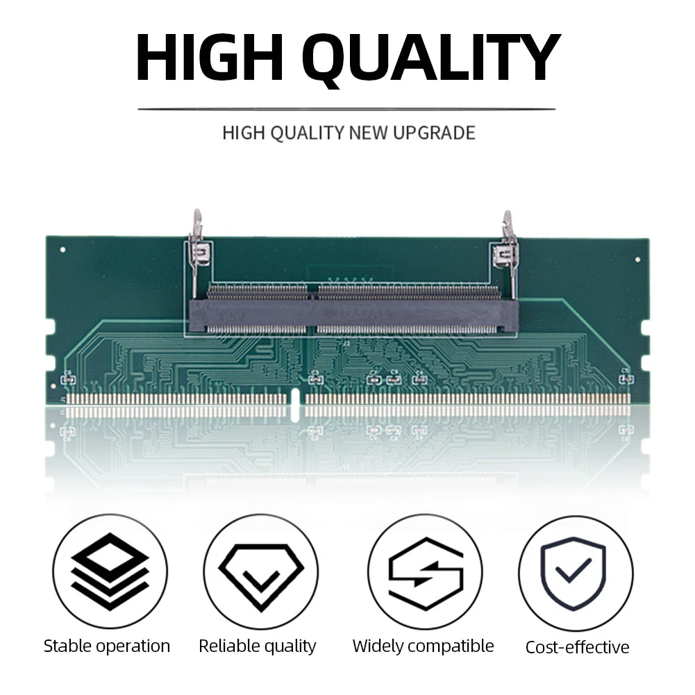 Laptop To Desktop SO-DIMM To PC DIMM Card DDR3 DDR4 DDR5 Memory RAM Memory Adapter Quake