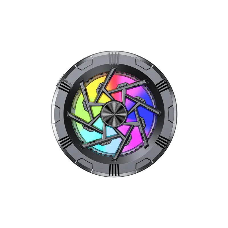 New mobile phone gaming cooler Mobile phone fan Mobile phone radiator cooling fan Quake black